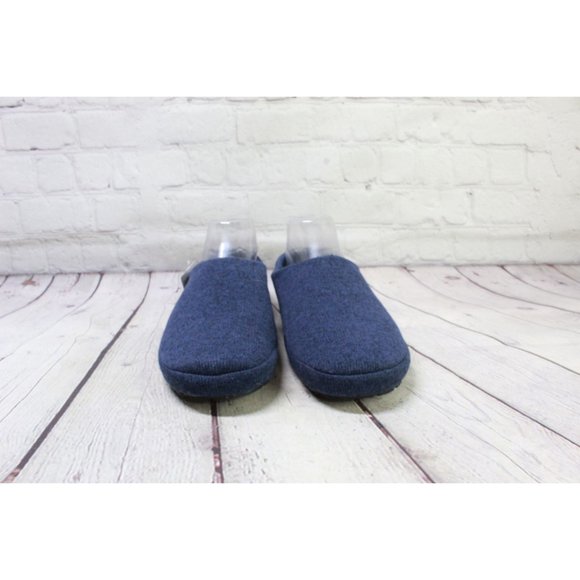LL Bean Blue Sweater Knit Fleece Cozy Comfort Slipper Scuff Size 10 M - Picture 4 of 9